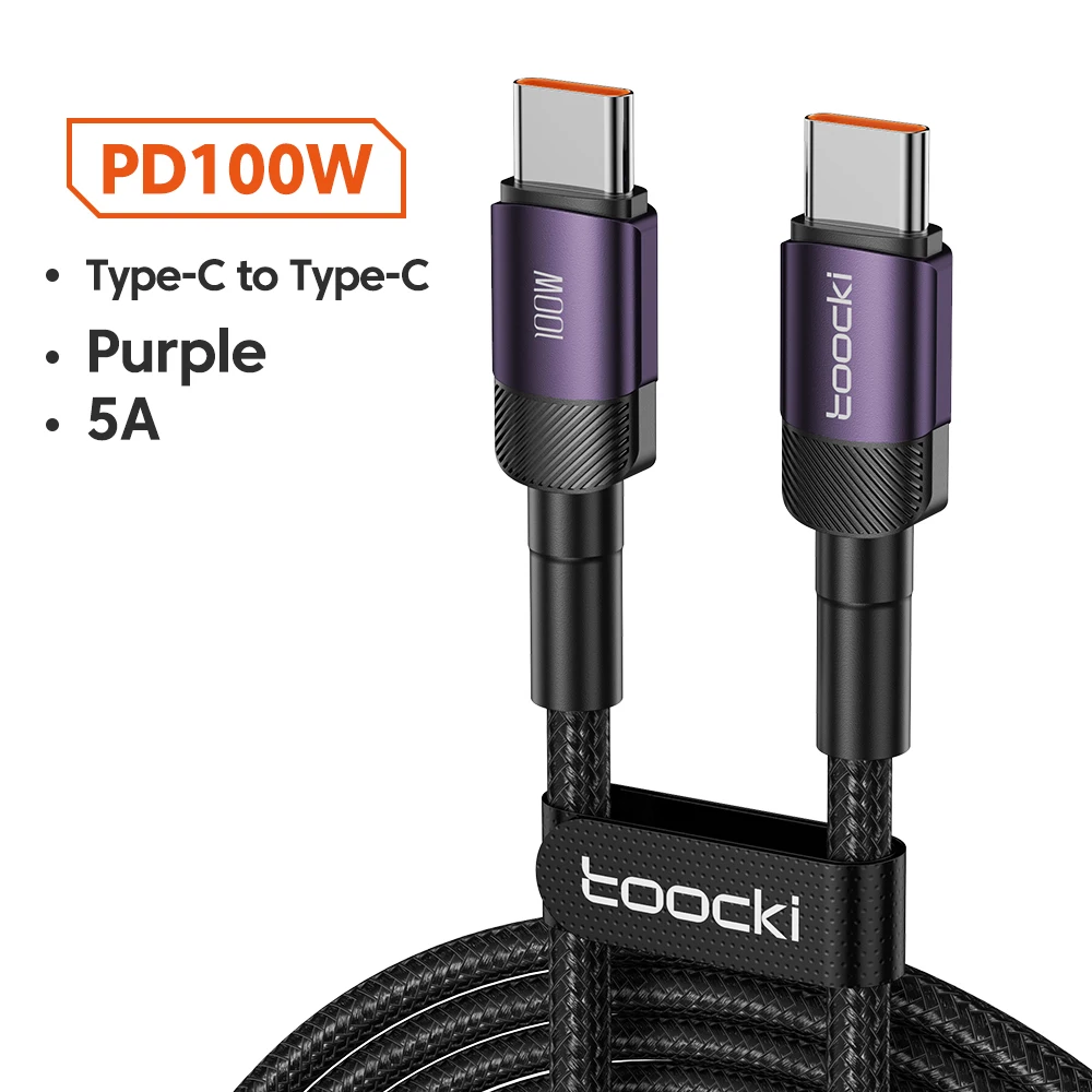 ตัวเลือกสินค้า PD 60W 100W USB C ถึง USB Type C สายเคเบิลข้อมูลชาร์จอย่างรวดเร็วสําหรับ Iphone 15 16 Huawei Samsung Xiaomi tipo c