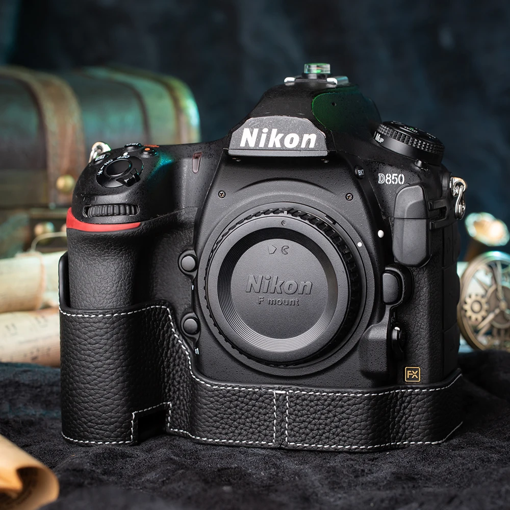 보호 케이스 D850 커버 가방 Nikon D850 케이스 가죽 카메라 가방  가죽 카메라 하프 케이스 사진 액세서리