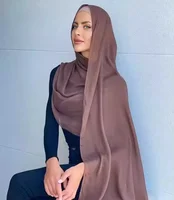 Muslim Hijabs for Women Scarf Thin Plain Shawls Femme Musulman Soft Viscose Rayon Headscarf Islamic Turban Headband 180*70cm