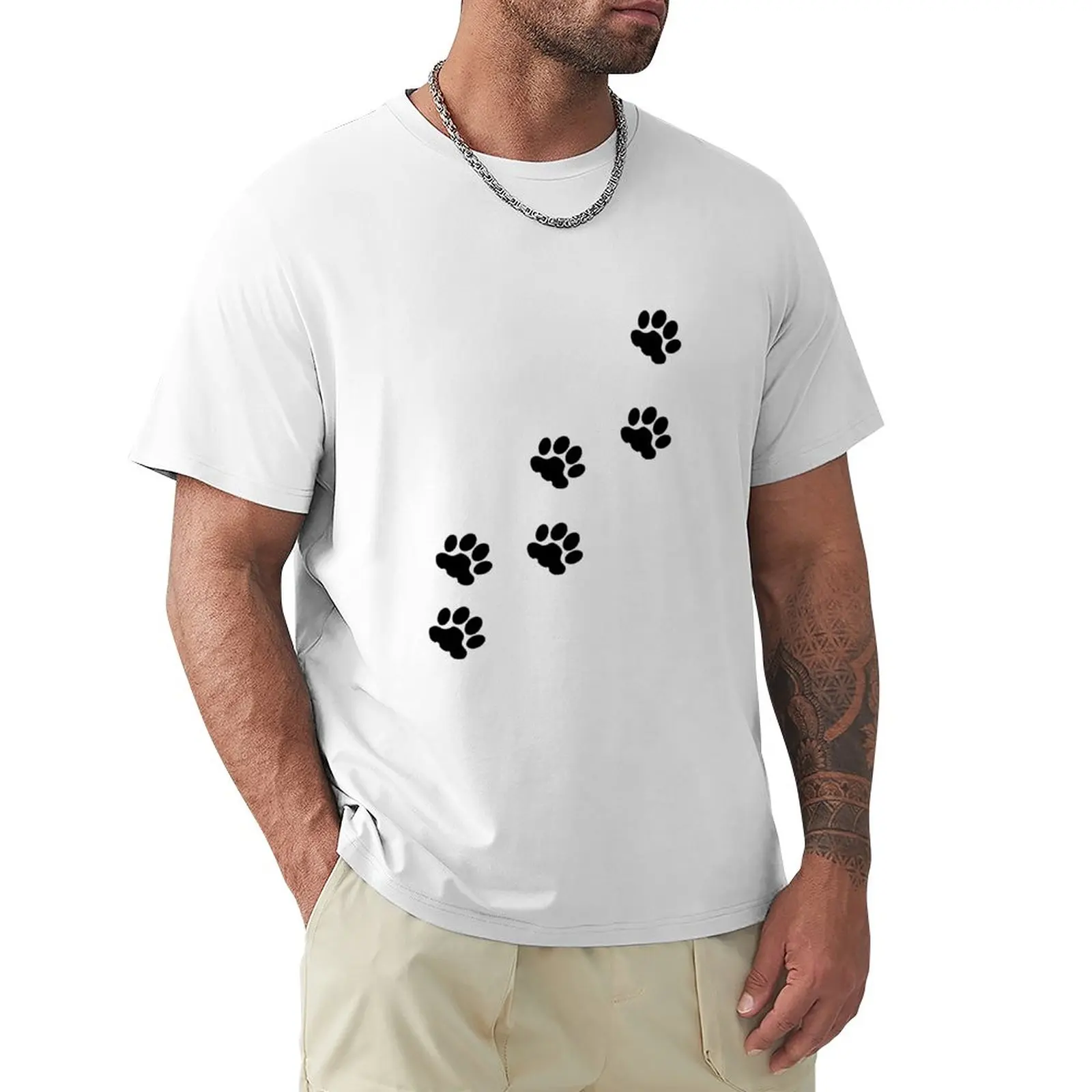 

Cat tracks, animal tracks, paw, cat paw, animal step, cute paw, cat, cats, cat step T-Shirt sweat men clothes