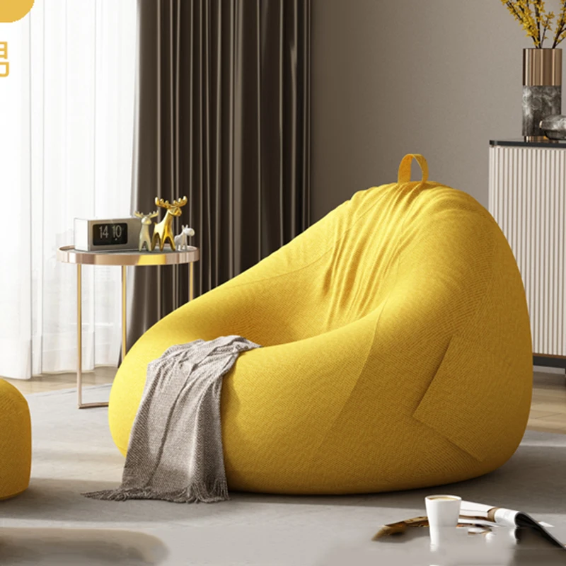 

Single Recliner Giant Bean Bag Sofas Comfortable Sedentary Tatami Balcony Bean Bag Sofas Lazy Puff Para Sentarse Furniture