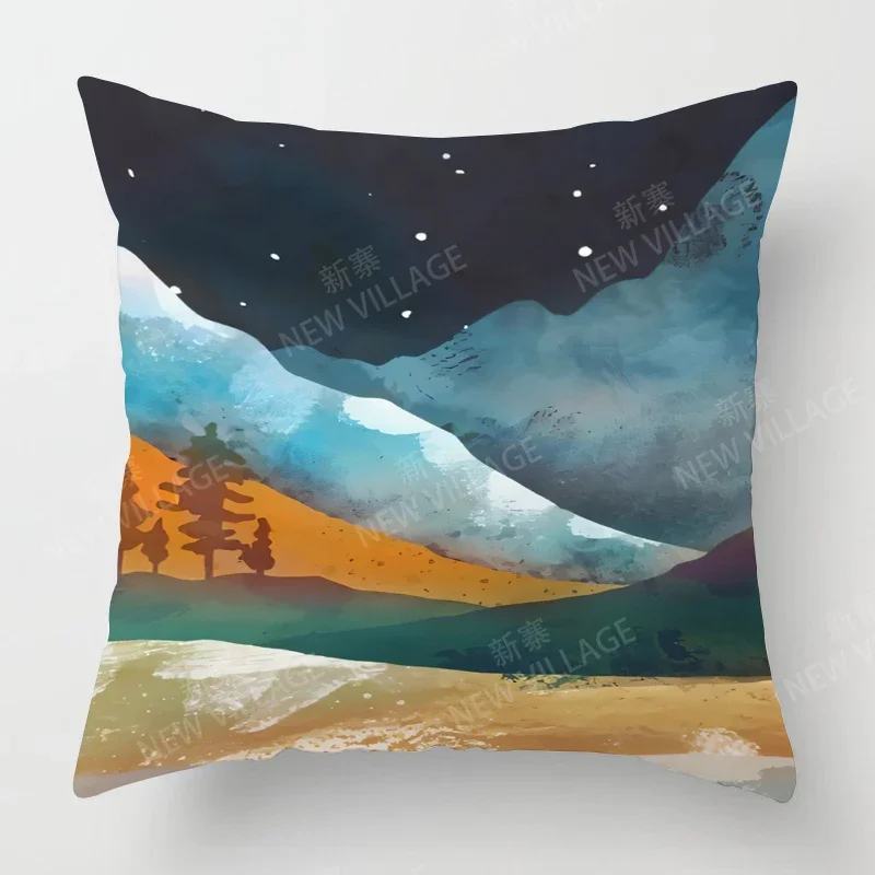 Modern Decorative Cushion for Home Living Room Decor Throw Pillow Cover 45*45 40x40cm 60x60cm 45x45cm 50x50 retro flower plant 5