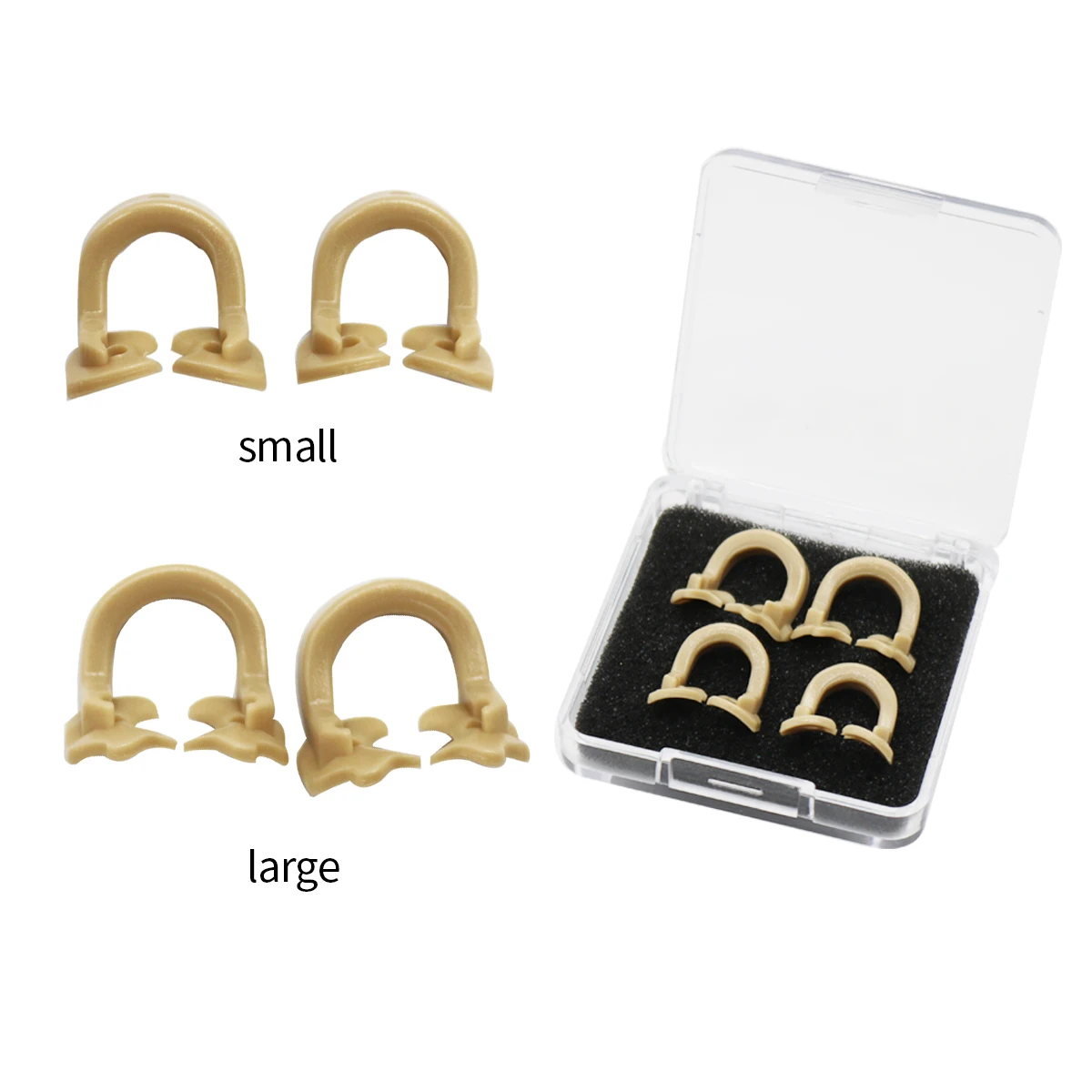 

4Pcs Dental Rubber Dam Clamps Barrier Clip Resin Material For Dental Lab Instrument