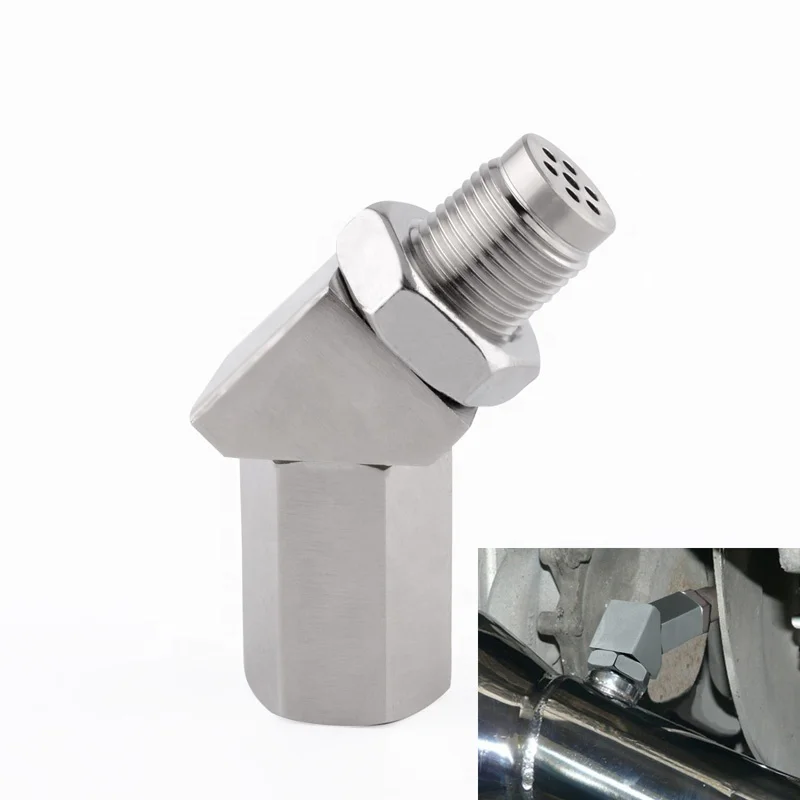 o2 sensor Mini Catalyst converter spacer bung for rear sensor,not remove main Exhaust Catalyst,Check engine light FIX 2