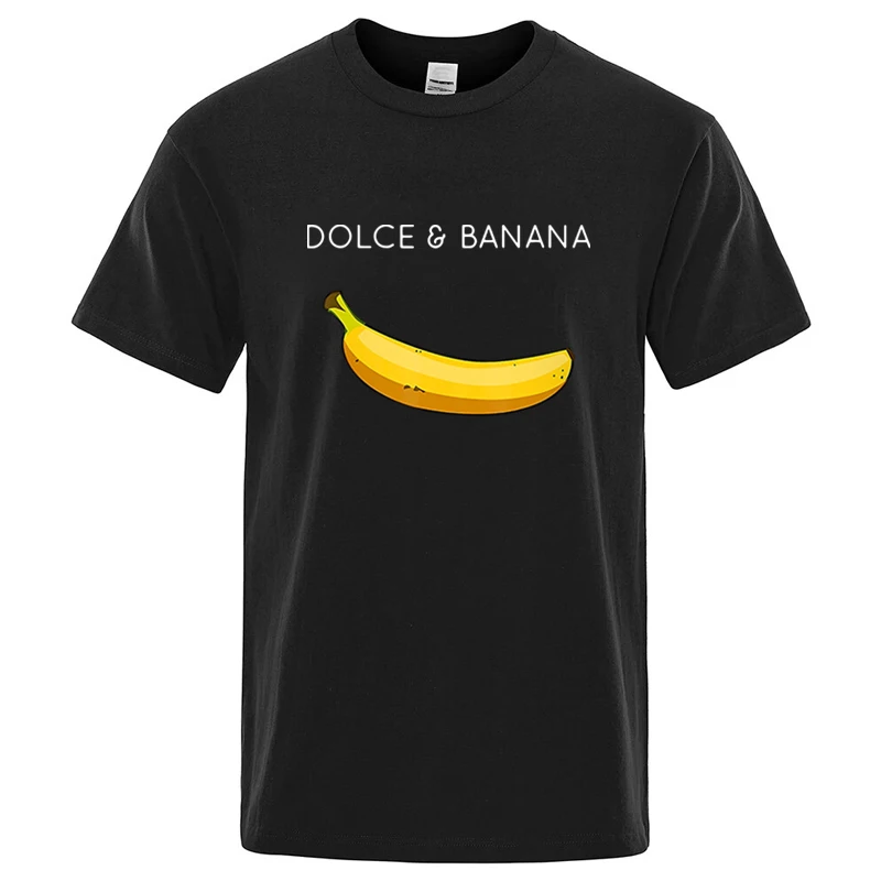 Summer Men T-shirt High Quality Cotton Blend Funny Banana