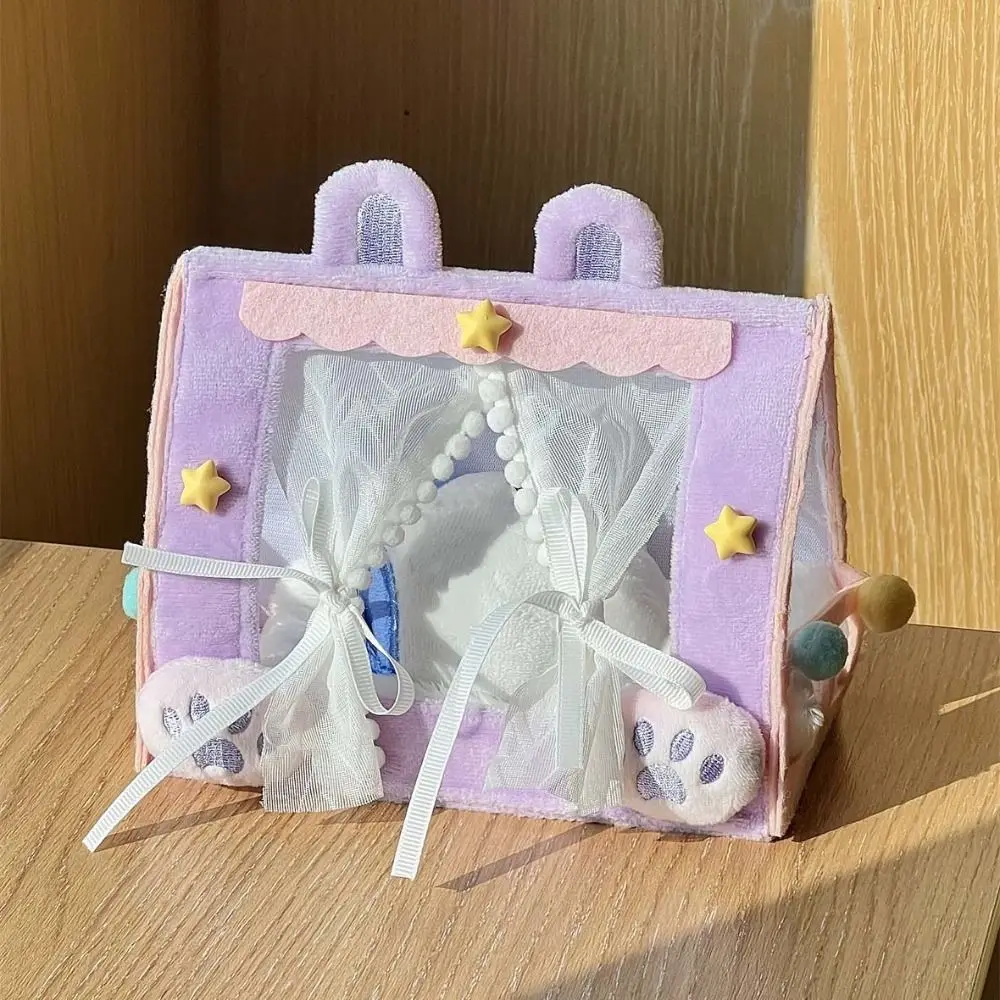 Desktop Ornaments Doll Tent Scene Model Doll Furniture Cotton Doll Bed Pretend Play Cute Doll Sleeping Bed Dollhouse Accessories