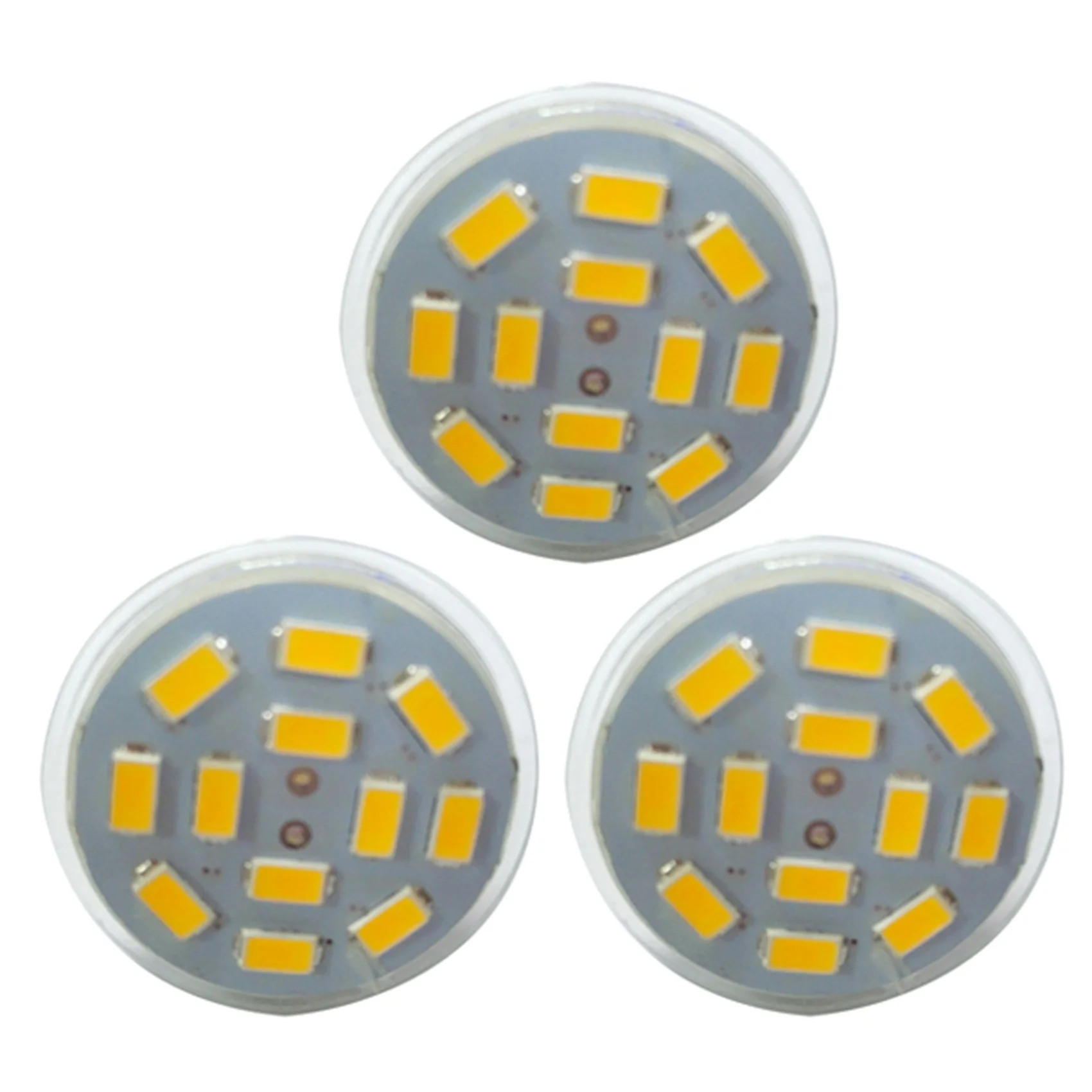 

3X 6W GU4(MR11) LED Spotlight MR11 12 SMD 5730 570 Lm DC 12V Warm White