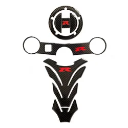 Carbon Tank Cap Sticker Tank Pad Fork Triple Tree Upper Clamp Decal For SUZUKI GSXR GSX-R 600 750 1000 K3 K4 K5 K6 K7 K8 K9 L17