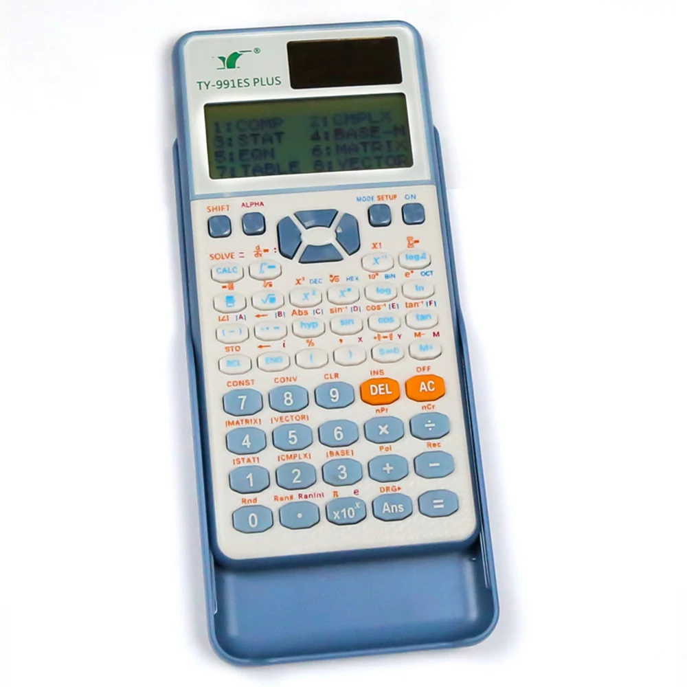 【New】Scientific Calculators Math Calculator with 417 Function HD Dot Matrix Display 96*31) Dual Power Supply