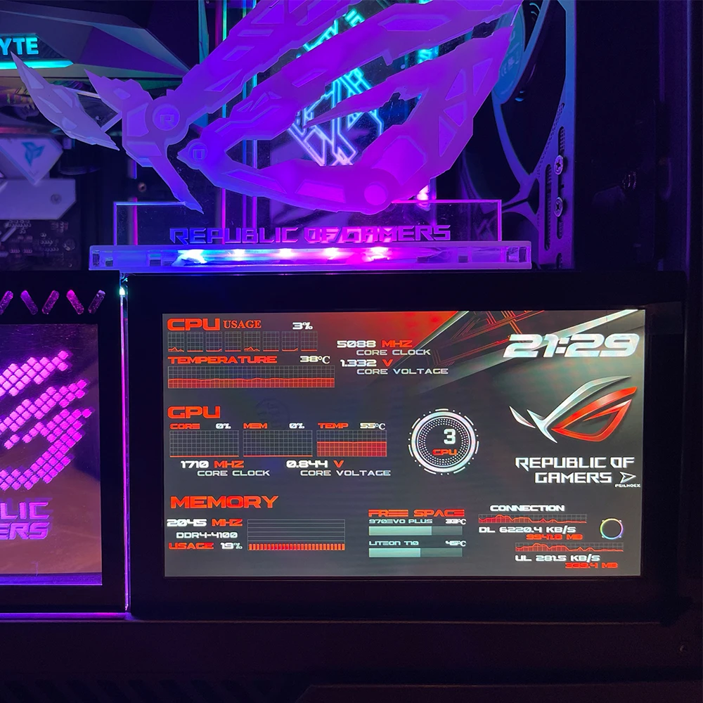 ミニポータブル5インチHDモニター,4k,1920x1200 px,タッチスクリーン