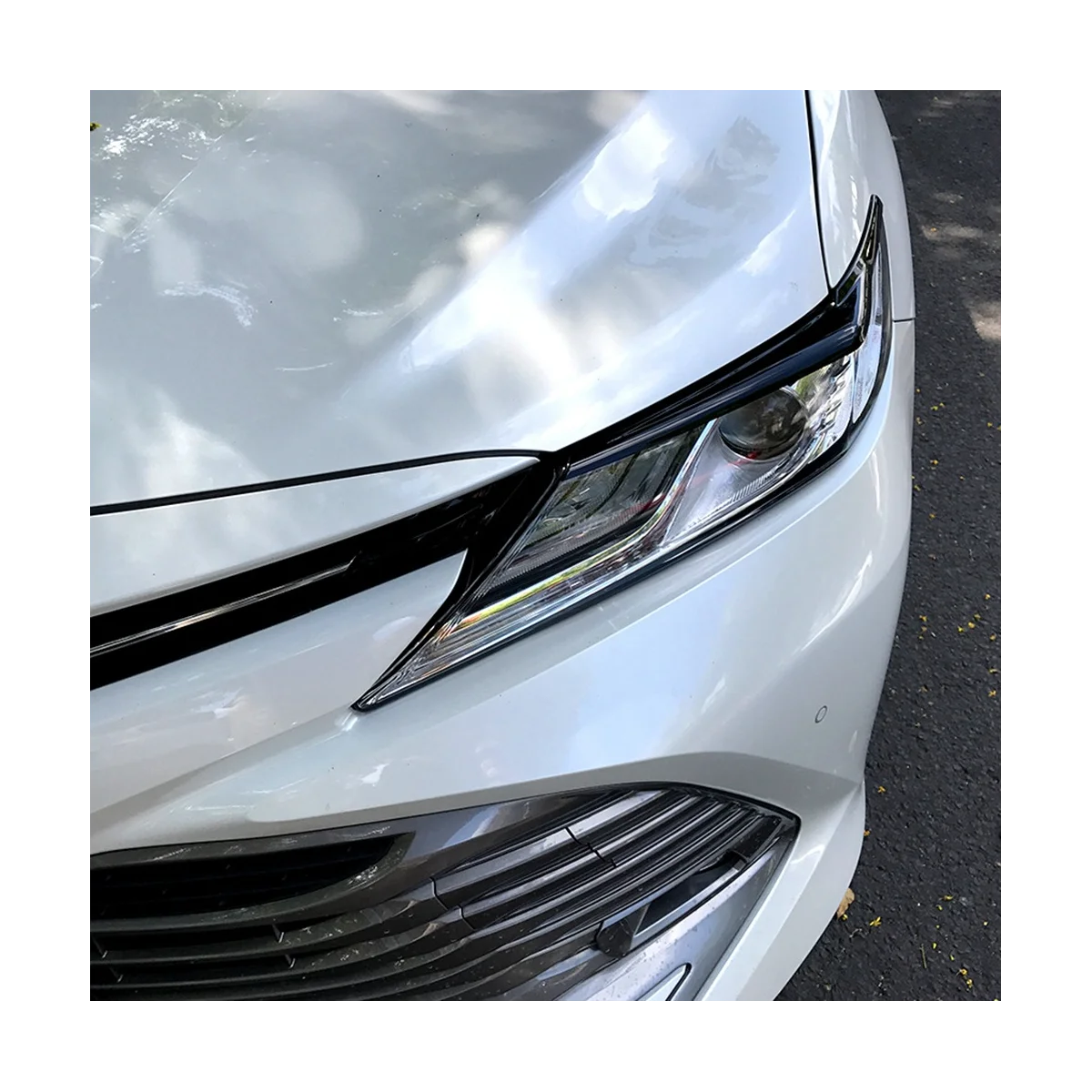 

Car Headlight Eyebrow Eye Lid head light lamp Eyelids Cover Stcker Trim for LE XLE SE XSE