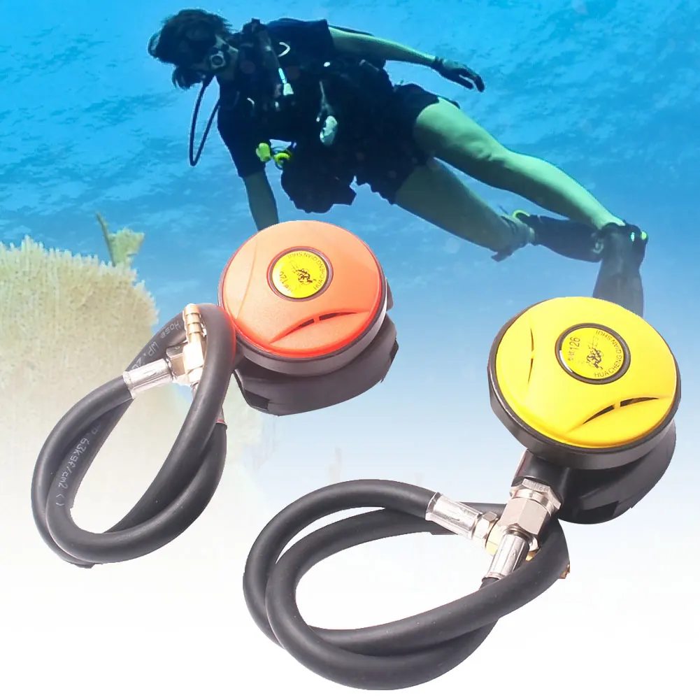 Diving Breathing Regulator Secondary Pressure Reducer Respirator Underwater Dive Mouth Bite Scuba Regulators Diving Respirator
