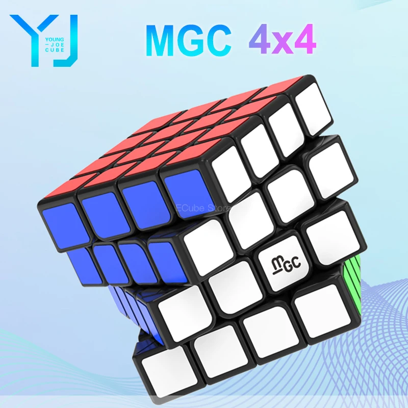 

[ECube] YJ MGC 4 4x4 M Magnetic Newet Magic Speed Cube Stickerless Professional Fidget Toys MGC4 M Cubo Magico Puzzle