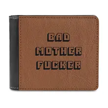  Bad Mother-Pulp Fiction Men's&nbsp;Wallet&nbsp;Leather&nbsp;Wallet&nbsp;Luxury&nbsp;Wallet&nbsp;Card&nbsp;Wallet&nbsp;Male Women Pulp Fiction Bad Mother Wallet Samuel 