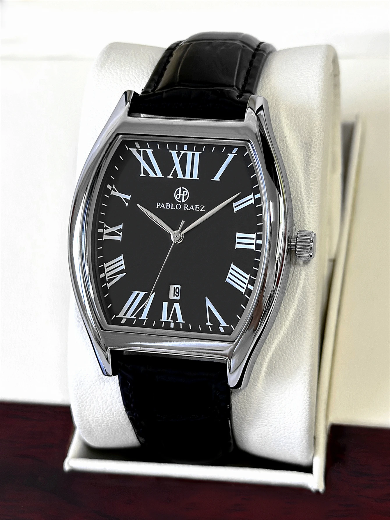 Pablo-raez-luxo-masculino-rel-gio-de-quartzo-barriles-de-couro-forma ...