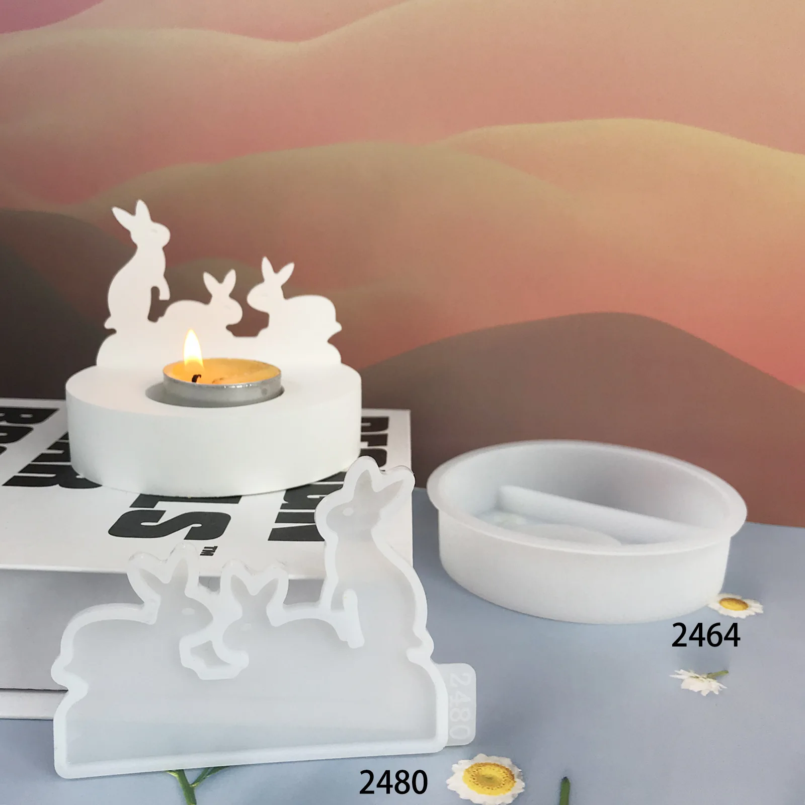 

Силиконовая форма «сделай сам» для подсвечника