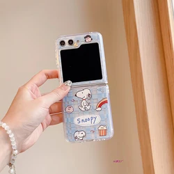 Charming Snoopies Premium Luxury Phone Case with Anti-Fall Airbag Design for Samsung Z Fold4 5G (ZDK-257ZD241217101)