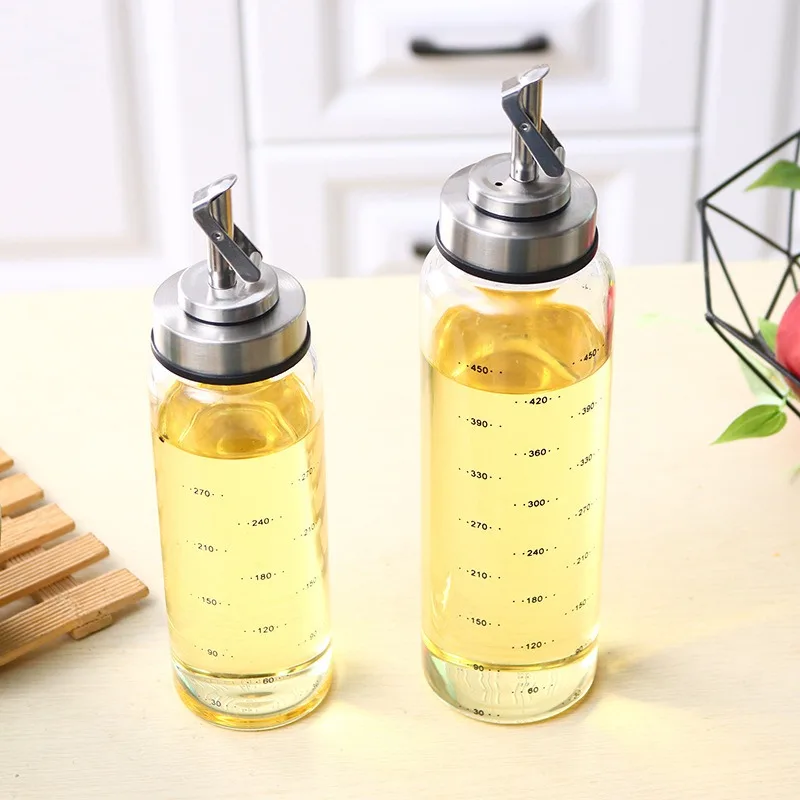 1Pcs Vinegar Spray Oil Sprayer Press Type Oil Bottle for Kitchen
