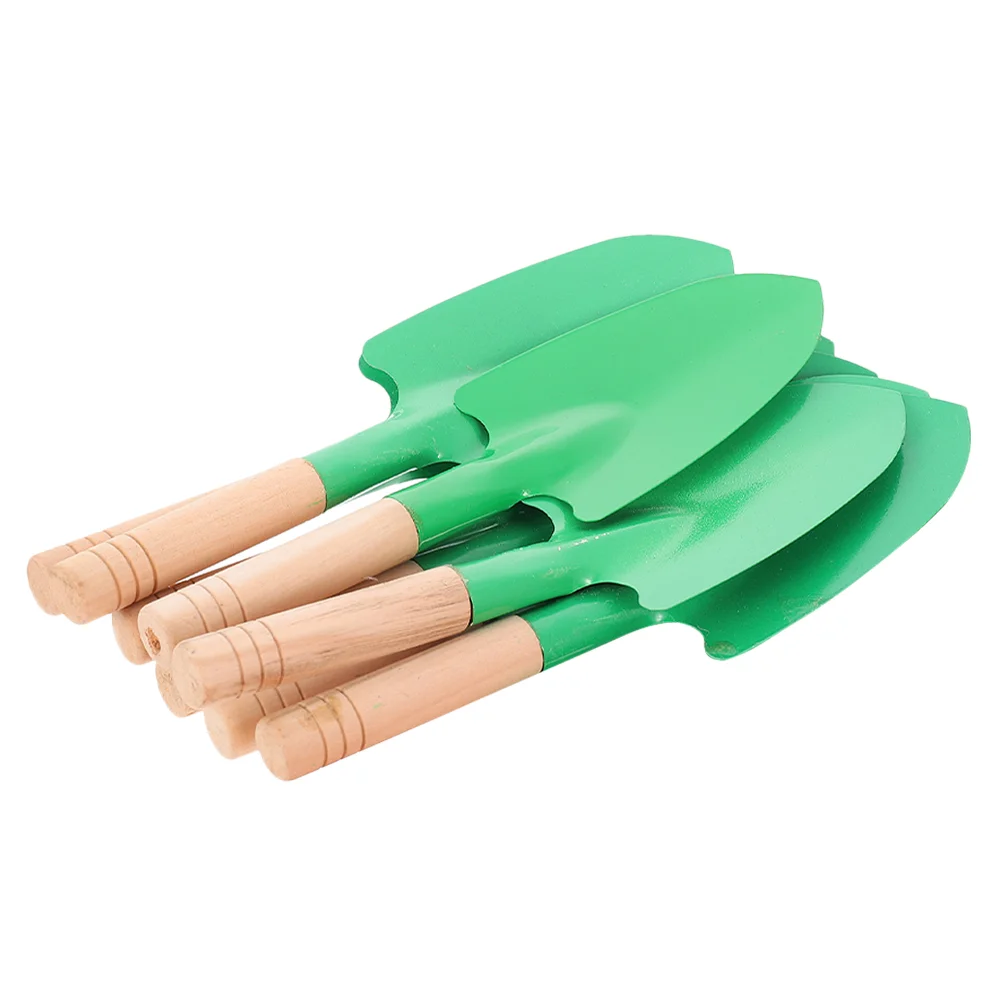 8 Pcs Tool Wooden Handle Potting Mini Garden Spade Planting Trowel