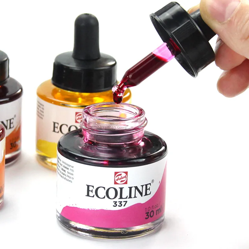 

30ML/bottle TALENS Liquid Watercolor Transparent Watercolor Ink Illustration Animation Painting Dip Pen Pigment Art Supplies