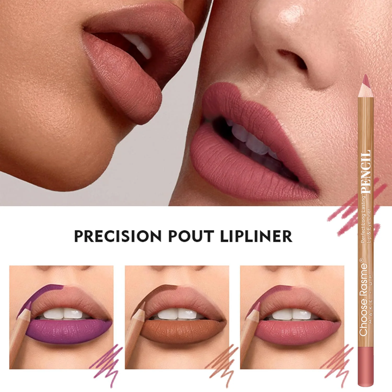 12 color lipliner suit smooth, delicate, waterproof, sweat resistant, easy to apply color rendering lipstick pen suit