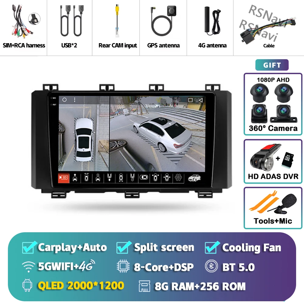 2K 8G-256G 360 DVR