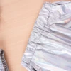 Spring and Autumn Unisex Suit Dazzle Children's Clothing Cool Silver Two Piece Zip Jacket Top + Trousers Trendy and Cool 5