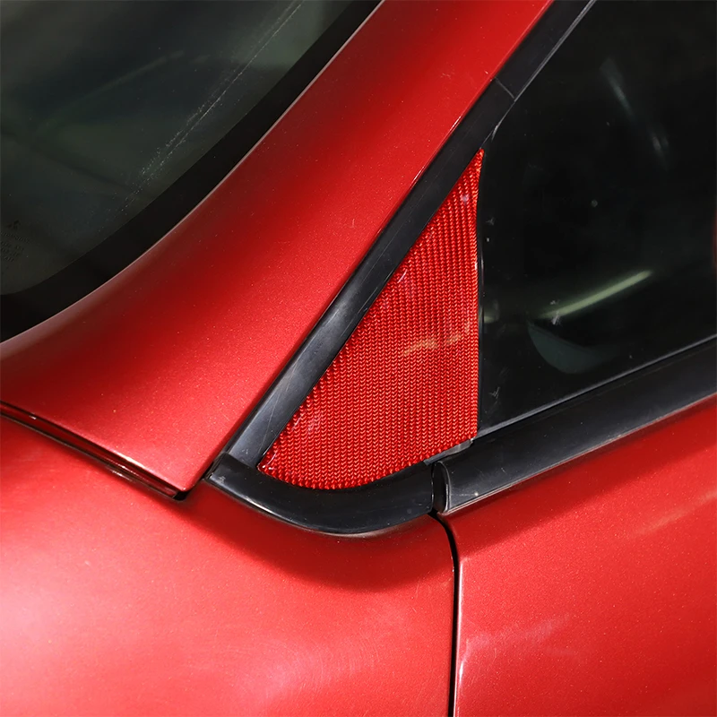 

For Mitsubishi Eclipse 2006-2011 Soft Carbon Fiber Car A-pillar Triangular Panel Frame Cover Trim Sticker Car Accessories