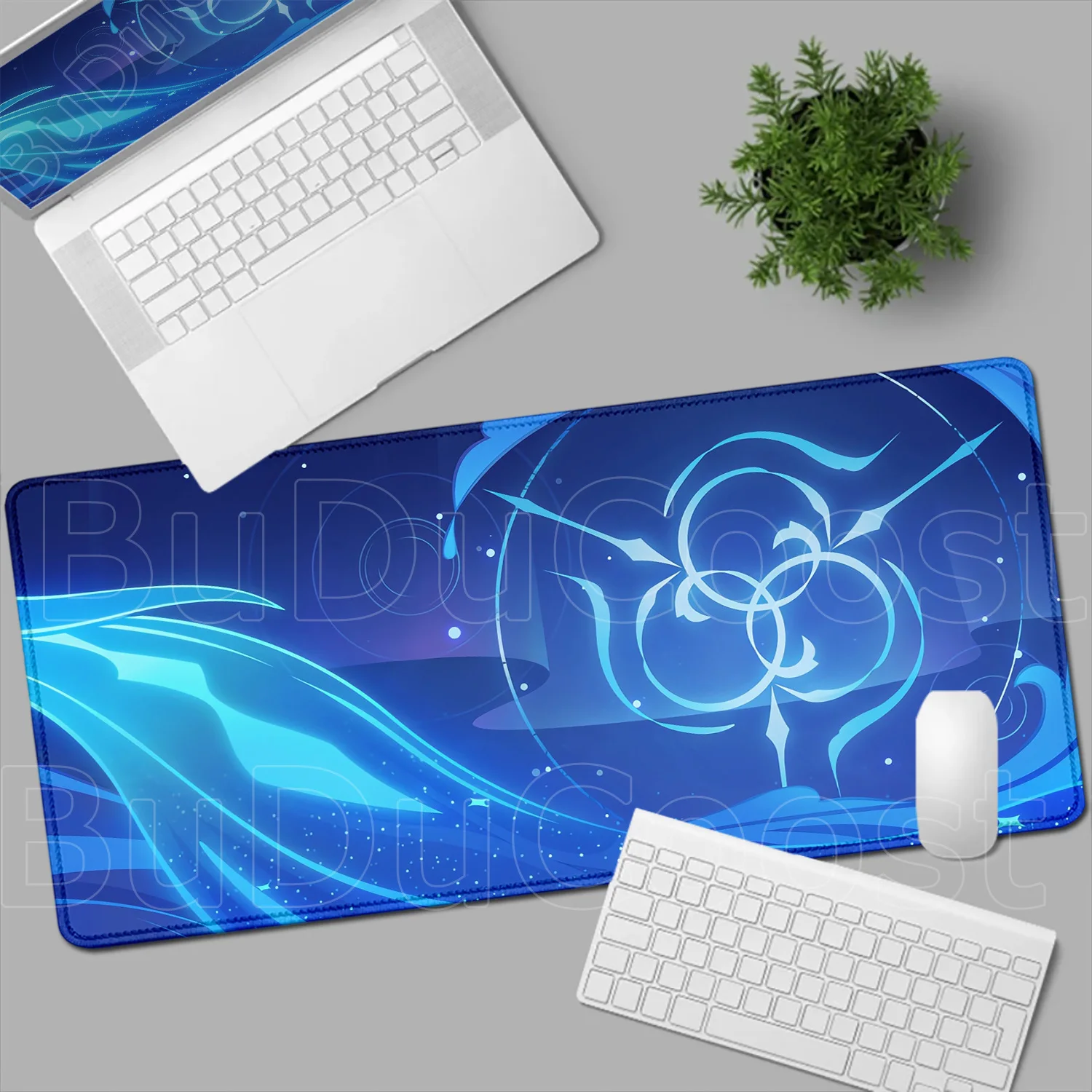 Gamer's Deluxe Edge-Locked Mouse Pad Featuring Iconic Genshin Impact Characters