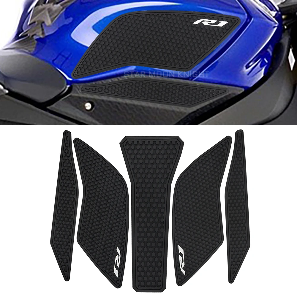 Side Fuel Tank pad Tank Pads Protector Stickers Decal Gas Knee Grip Traction Pad For Yamaha YZF R1 R1M YZFR1 YZF-R1 2015 - 2021