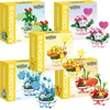 Anime Pokemon Building Block Figure Toys Pikachu Charmander Squirtle Cartoon Model Home Decoration Plant Potted Flower Brick Toy 1