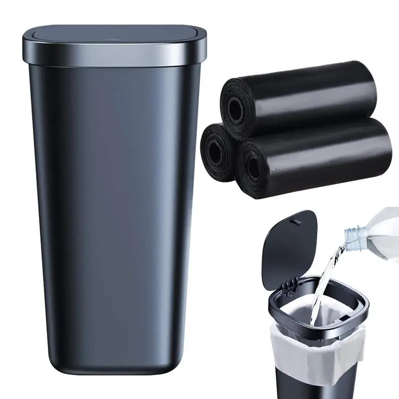 MultifunctionalCarMiniTrashBinCupHolder800mlCarTrashCanAuto