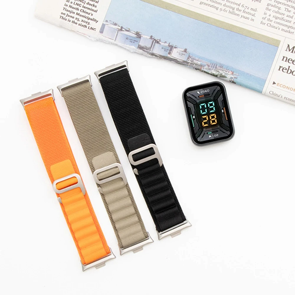 Colorful Nylon Loop Band - Breathable Sport Wristband Bracelet, Replaceable Watch Strap