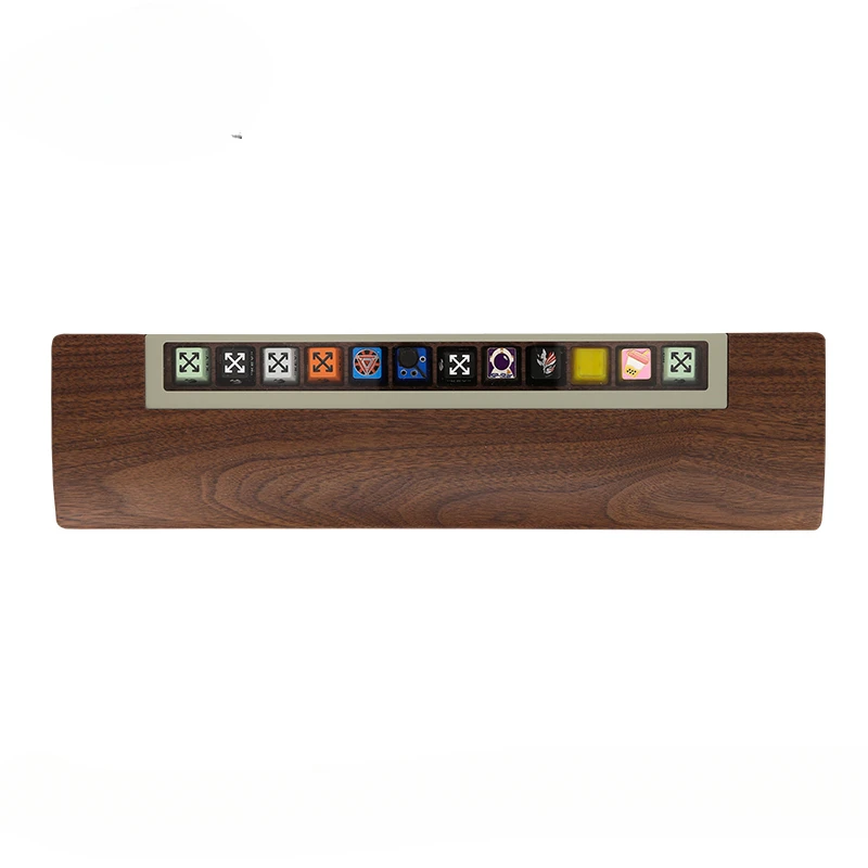Mifuny-teclado Mecânico de Madeira com Tapete Personalizado Descanso de Pulso Walnut Ergonômico Gaming Desk Pad Suporte para Armazenamento Key Caps - Imagem 6