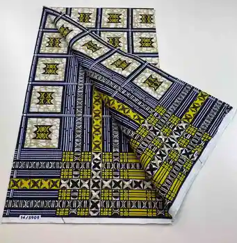 2025 High Quality Guaranteed Veritable African Print Real Wax Fabric Ankara Style Design 100% Cotton Pagne 1