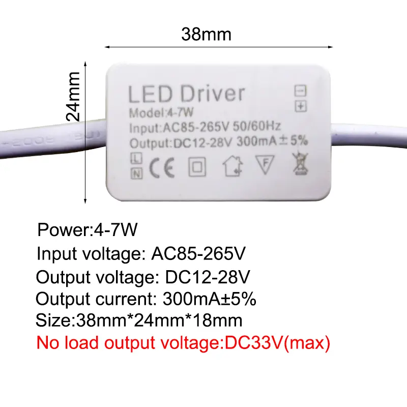 LED Driver 300mA 1W 3W 5W 7W 12W 18W 20W 25W 36W For LEDs Power Supply Unit AC85-265V Lighting Transformers For LED Power Lights - Image 3