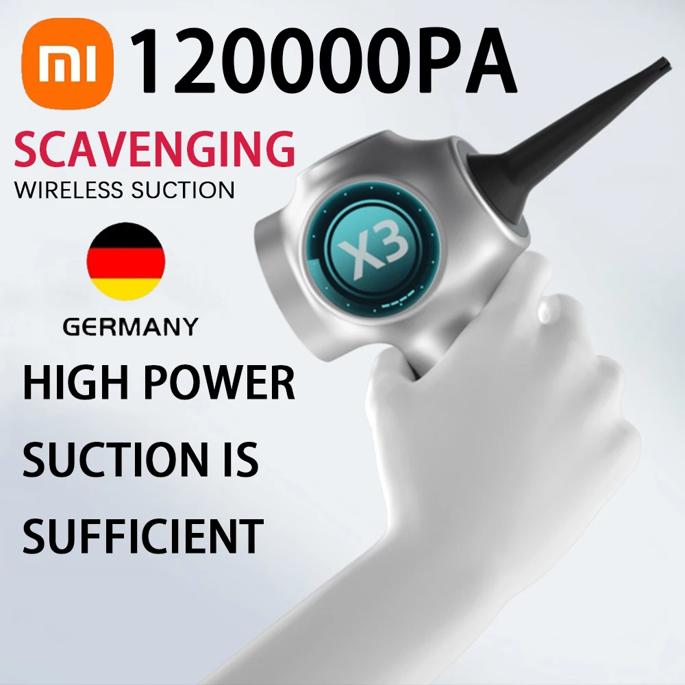 

New Xiaomi 120000Pa 5 in1 Wireless Automobile Vacuum Cleaner Portable Robot Vacuum Cleaner Handheld Mini For Car Home Office
