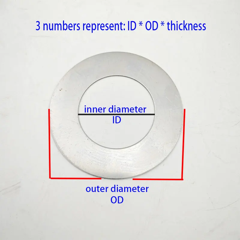 10pcs Excavator Bucket Shaft Bucket Pin Thin Steel Sheet Gasket Enlarged Round Metal Wear-resistant Shaft Washer