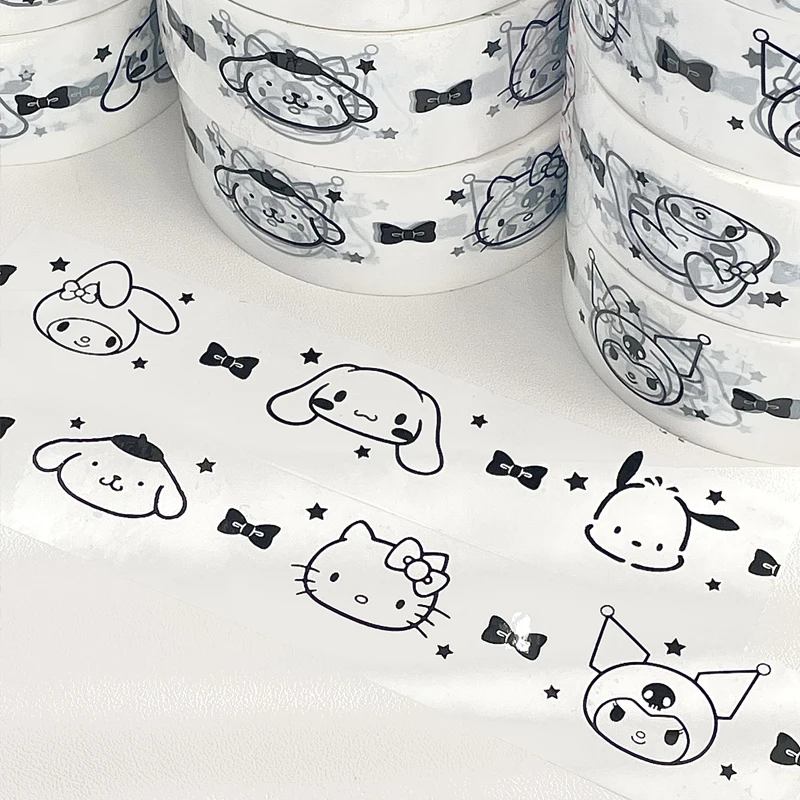 

Кавайная милая лента Sanrio Hello Kitty Mymelody Cinnamorroll мультяшная анимация Новая креативная наклейка лента канцелярские принадлежности для студентов