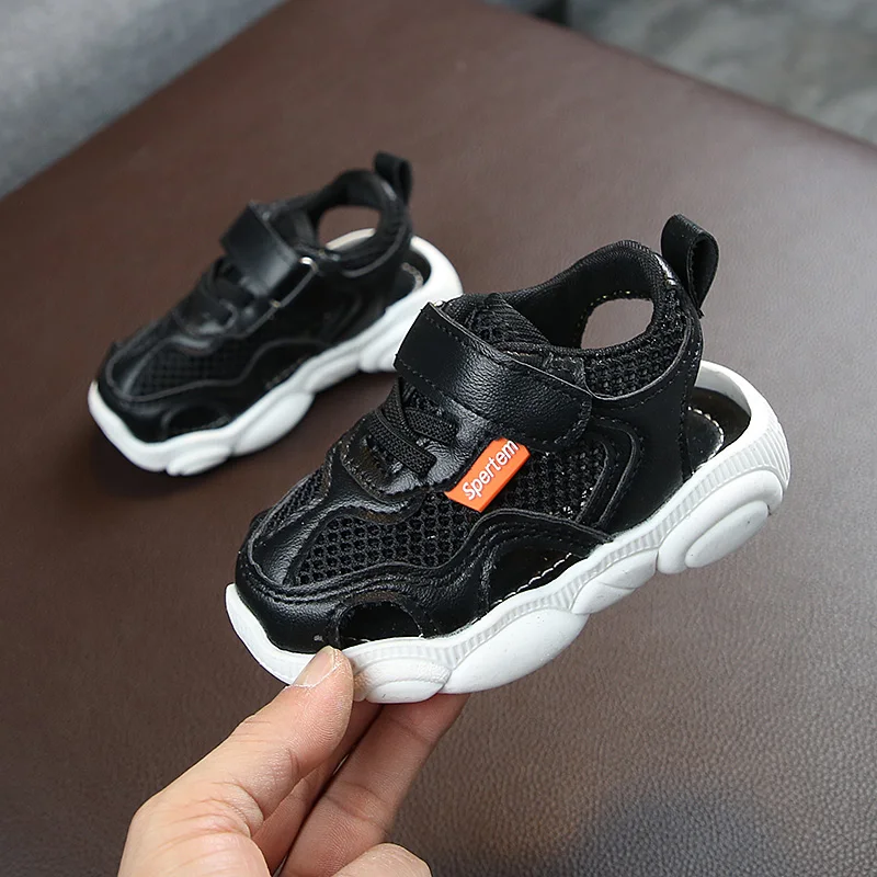 

Children's Sandals Four Seasons Summer Baby Sports Shoes Young Closed Toe Breathable Mesh Boys Girls Soft Bottom