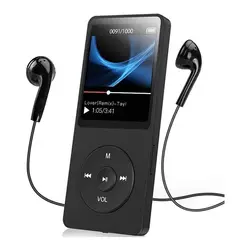 Enhance Your Music Experience: Portable Bluetooth MP3/MP4 Player with Digital Display, FM Radio, and Recorder (Black)