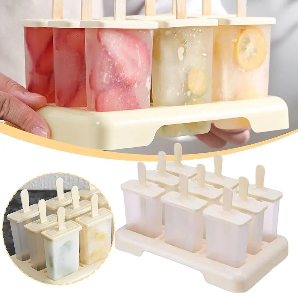 PP Plastic Ice Cream Molds Beige Color DIY Kitchen Tool