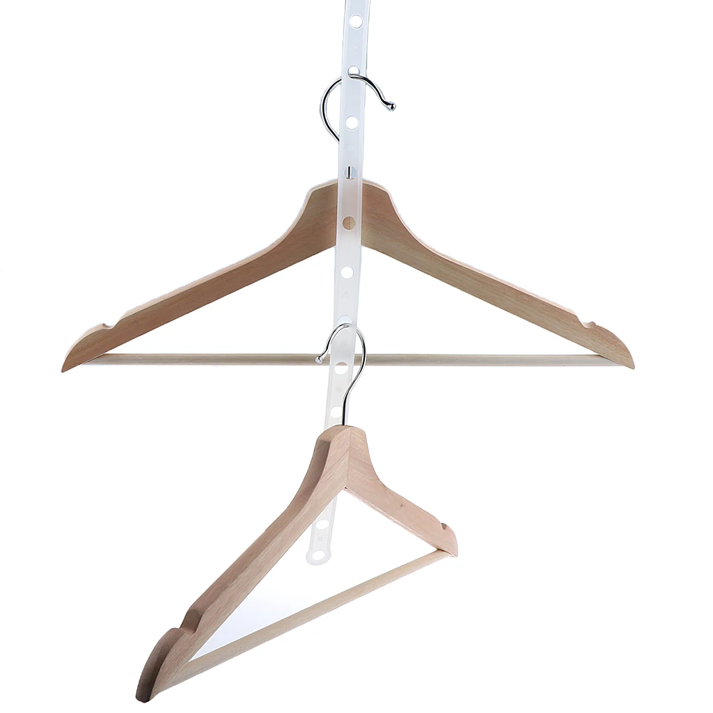 Pack of 10 Plastic Clothing Shop Displays Stable Hanger Connector Strips 14 Holes Suit Connecting Supplies 6