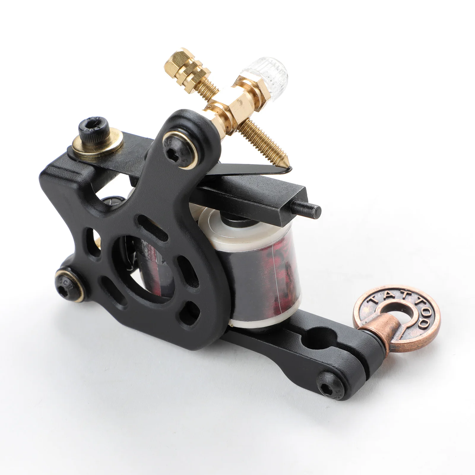 タトゥーコイルマシンプロフェッショナル黒亜鉛合金ライナーシェーダー