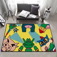 Door Mat Anti-Slip Kitchen Bedroom Handmade Tufted Rug Shin-Chan c-Crayon Carpet Living Room MINISO Entrance Decoration 1