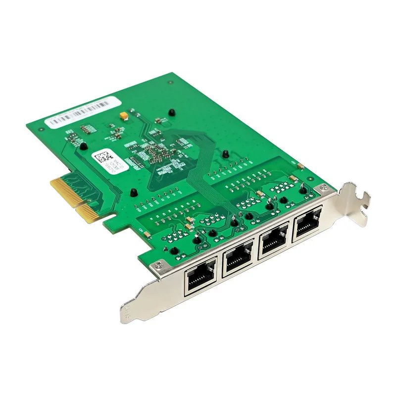 PCIe X4 I350-T4 RJ45 포트 10/100/1000Mbps 기가비트 산업용 카메라 비주얼 네트워크 카드 풀 하이트