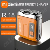 XIAOMI R-18 Electric Smart Shaver IPX7 Waterproof Household Portable Washable Display Digital Mini Double Blade Charging Shaver 1