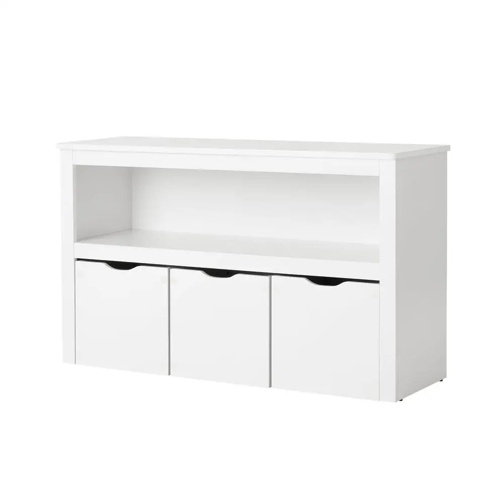 Kids Toy Storage Cabinet with Rolling Bins Toy Organizer Home Office Playroom Storage Solution Safe Rounded Corners 2