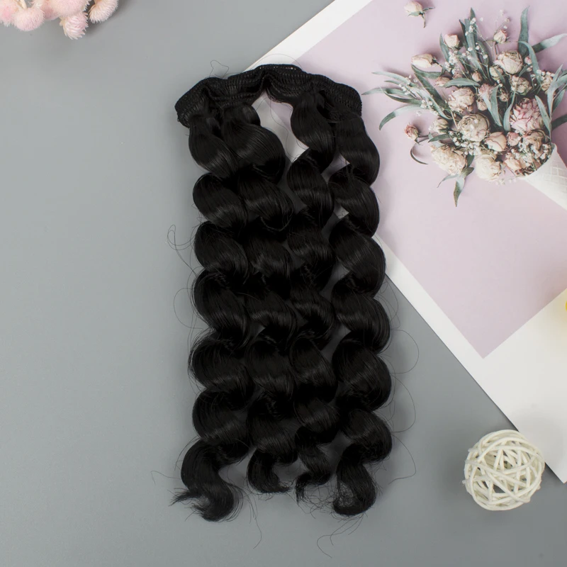 

Сделай Сам модифицированный высокотемпературный Шелковый пенопластовый рулон кукольный парик для волос 15 см толще