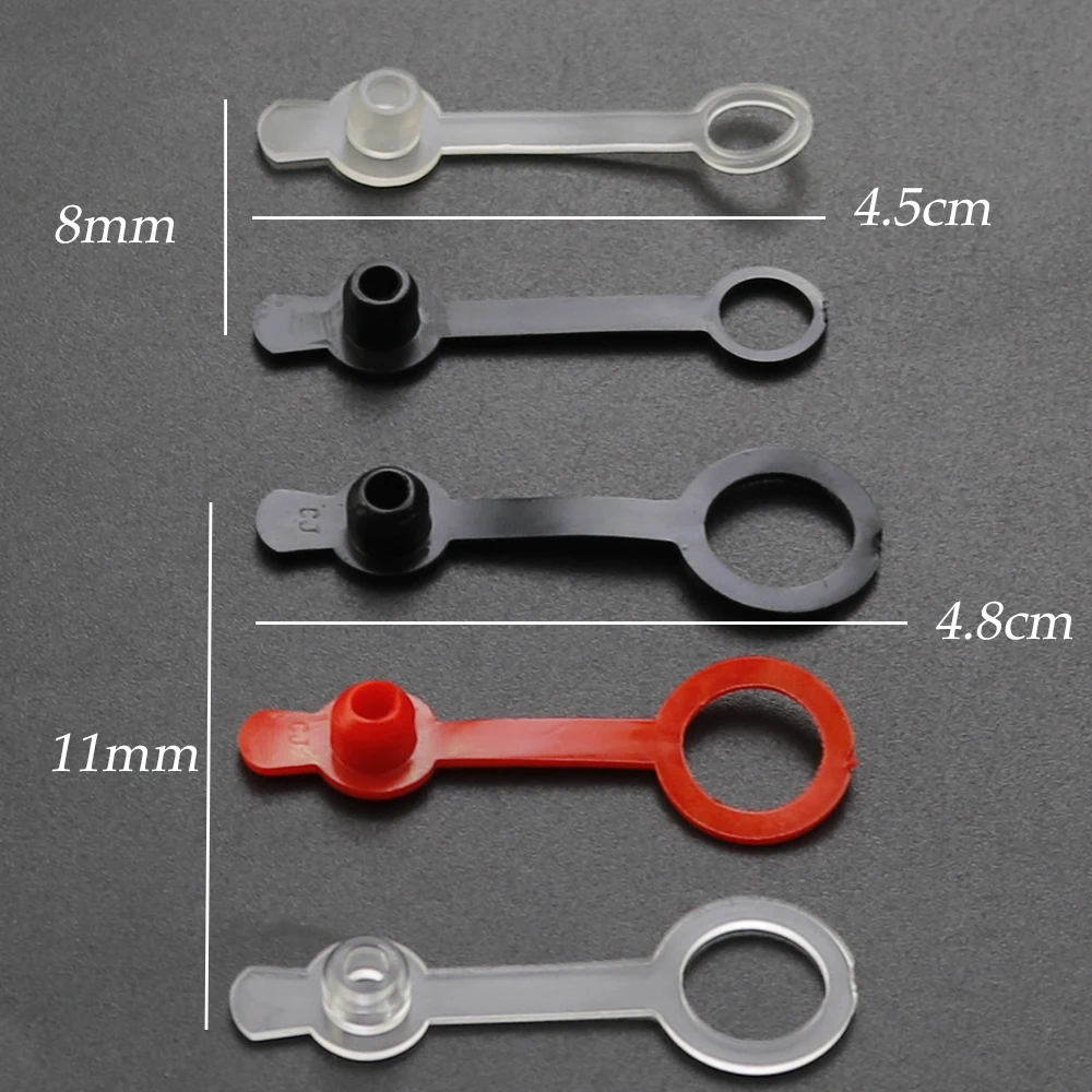 DC Power Waterproof Cap 5Pcs 5.5*2.1mm 5.5*2.5mm Jack Female Socket Connector Diameter DC022 DC022B DC099 DC025M 8mm 11mm DC Power Connector Cover